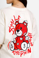 Oversized Urso Smile - Frente e Costas 