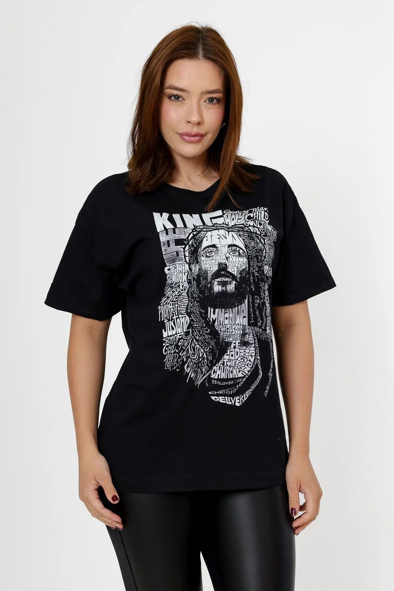 Oversized ESTAMPADA JESUS CRISTO