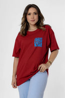 Oversized ESTAMPADA JESUS IS KING FRENTE E COSTAS 