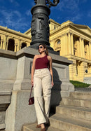 Calça Jeans Wide Leg Sarja 