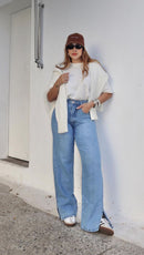 Calça Jeans Wide Leg Jeans 