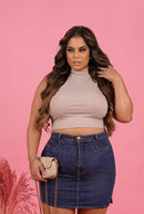 Cropped Ribana Sem Manga 