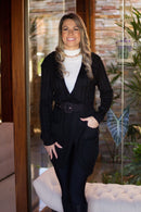 Casaco tricô feminina Manga Longa Max 