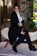 Casaco tricô feminina Manga Longa Max 