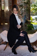 Casaco tricô feminina Manga Longa Max 