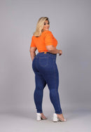 Calça Jeans Lipo com Sinta Plus Size 