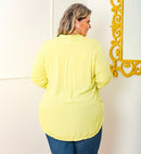 Camisa Botões Plus Size 