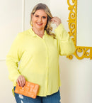 Camisa Botões Plus Size 